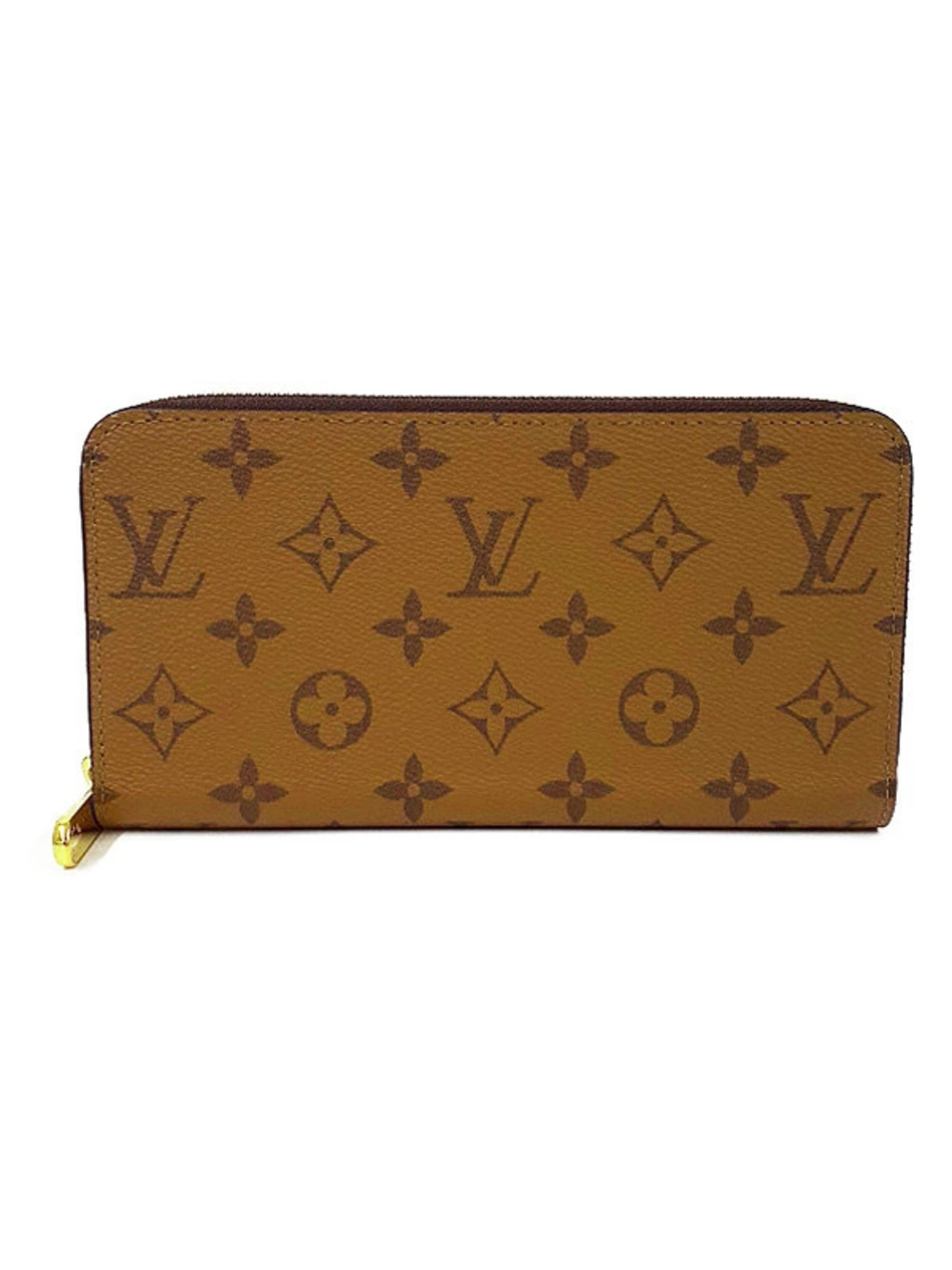 Louis Vuitton Monogram Reverse Zippy Wallet Round Zipper Long